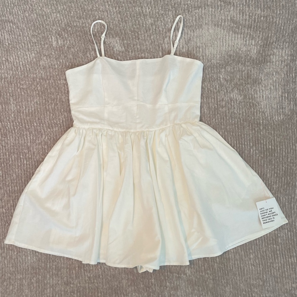 White ASOS Strappy Skort / Romper
